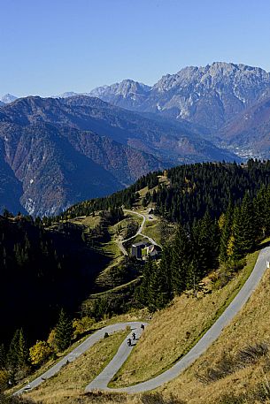 Bikers on Monte Zoncolan